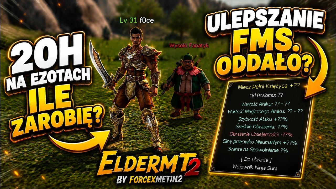 【𝟒】ElderMT2 - Ile zarobię przez 20h na ezotach? | #metin2 #eldermt2 #elder mt2