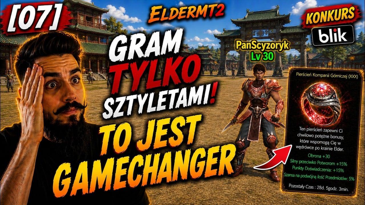 🟢ElderMT2 [07] 👉MEGA MOCNY ODPAŁ NA START💪 GRAM TYLKO SZTYLETAMI💪 JuPiK metin2