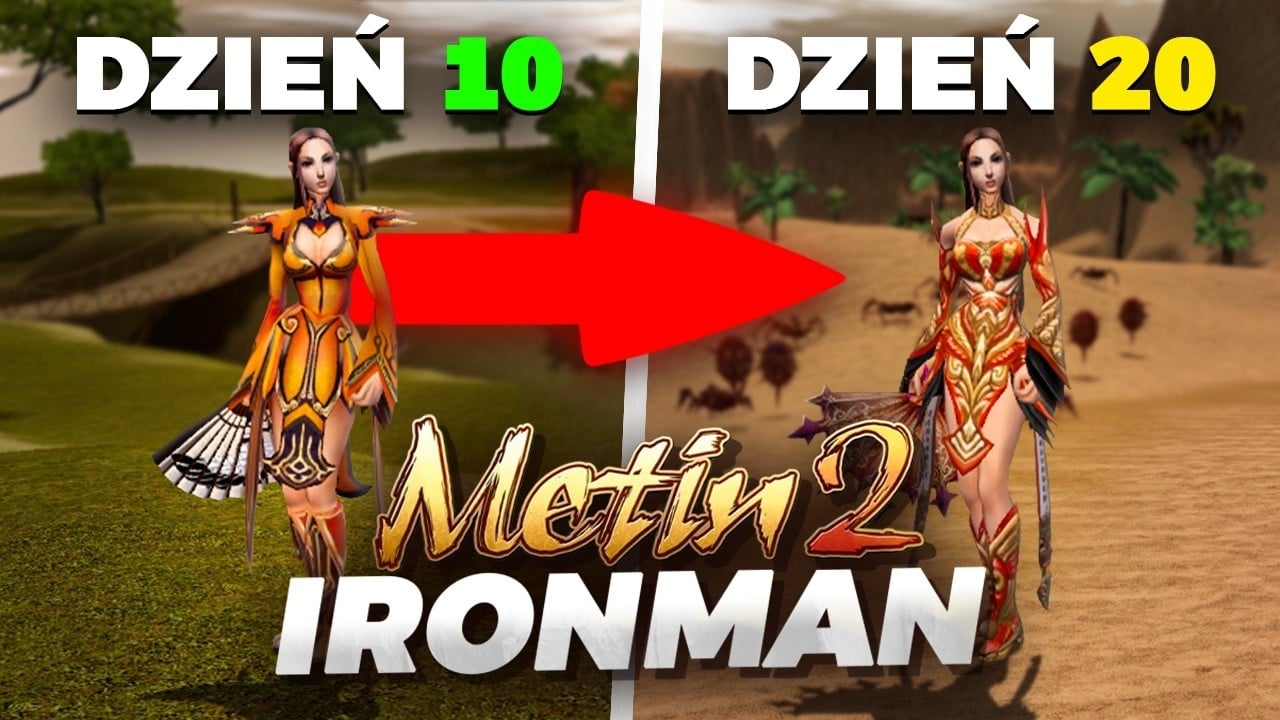 Przetrwałem 20 DNI w trybie IRONMAN, jedno zycie i bez handlu na Metin2009!