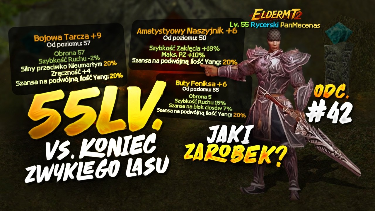 Metin2 - #42 Droga do Hwanga 55 LV vs Zwykły Las [ElderMT2]