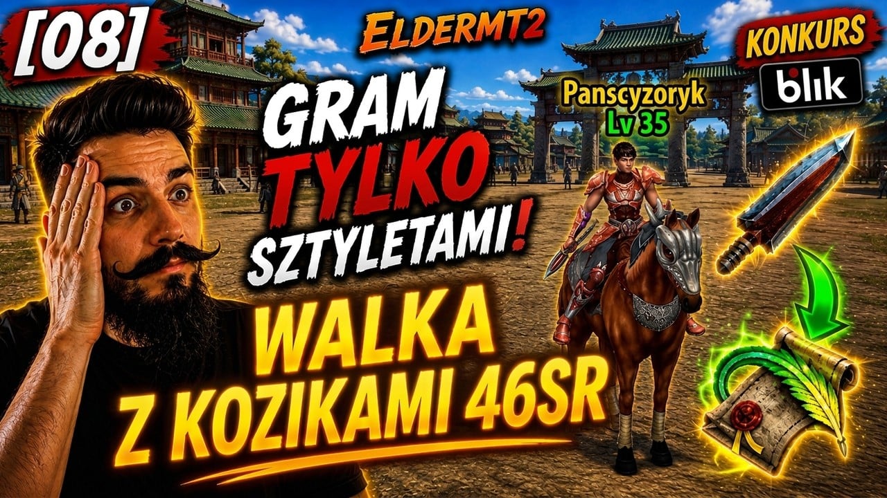 🟢ElderMT2 [08] 👉SZTYLETY 46śr VS BODZIE💪 GRAM TYLKO SZTYLETAMI💪 JuPiK metin2