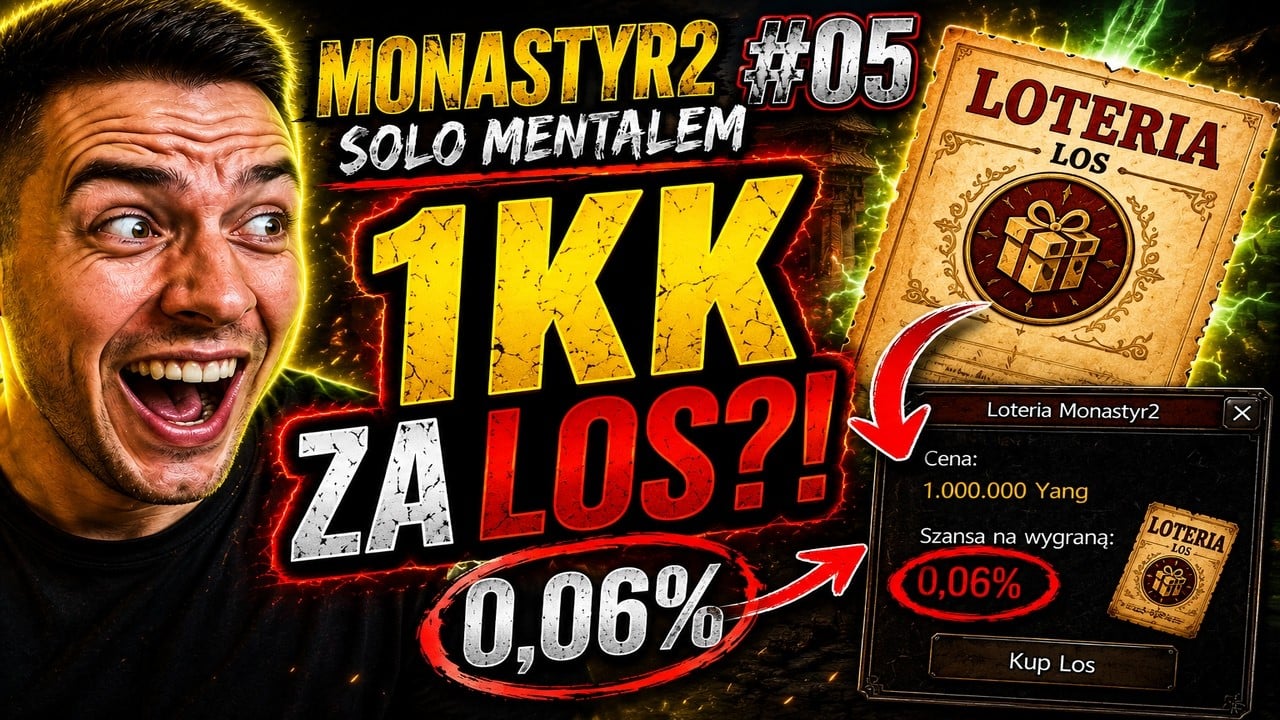 Monastyr2 #05 - Solo Mentalem | 1KK Za 0,06% Szansy?! 😂